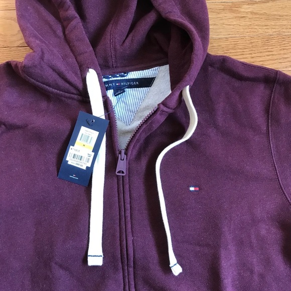 Tommy Hilfiger Fleece Full Zip Hooded Sweatshirt New With Tags - Picture 5 of 5